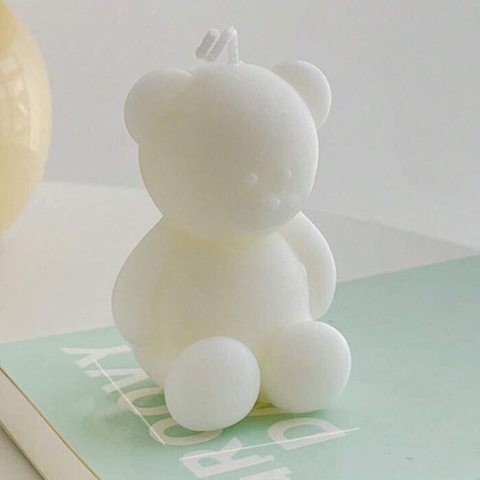 Scented Candle Alista Home Bear Model White Aromatherapy 5.5x3.6x4 Cm