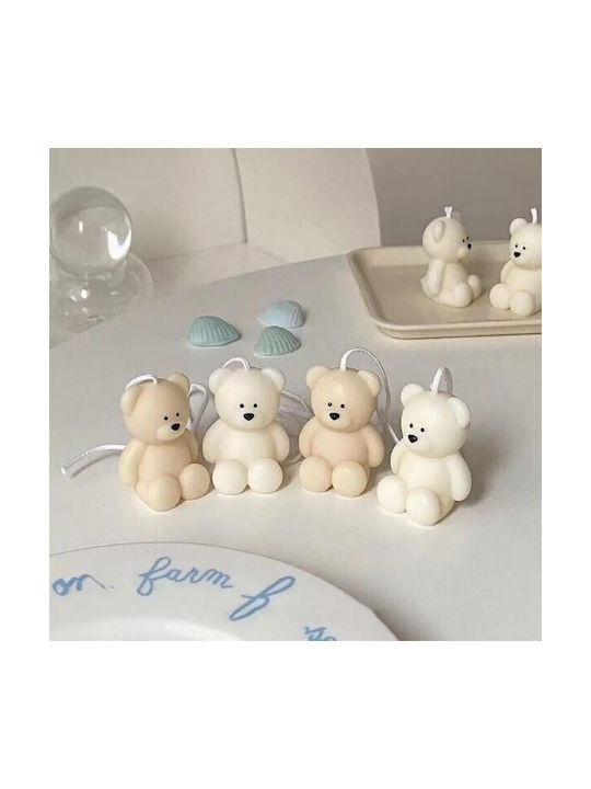 Scented Candle Alista Home Bear Model White Aromatherapy 5.5x3.6x4 Cm