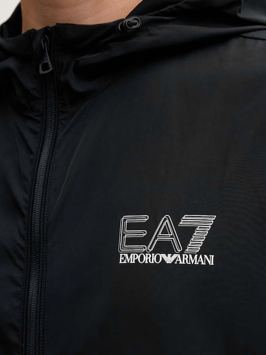 Μπουφάν Bomber Αντιανεμικό Μαύρο