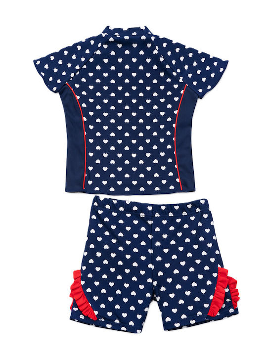 Playshoes Παιδικό Μαγιό Σετ Navy Μπλε