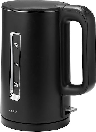 Estia Clarity Βραστήρας 1.5lt 1500W Μαύρος