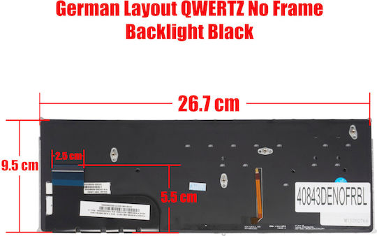 German Laptop Keyboard Asus Taichi 21 21-cw001h 21-cw001p 21-cw009h 21-cw002h 0knb0-1621uk00 0kn0-nb1ge13 9z.n8kbu.30g Nsk-ur30g De Without Frame Backlit Black Code 40843denofrbl