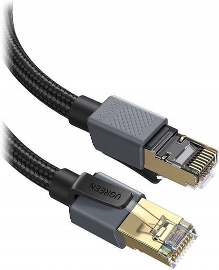 Ugreen F/FTP Cat.8 (40Gbps) Καλώδιο Δικτύου Ethernet 5m Μαύρο
