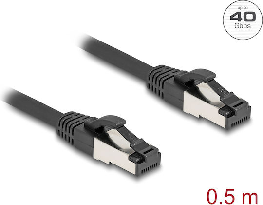 DeLock S/FTP Καλώδιο Δικτύου Ethernet 0.5m Μαύρο