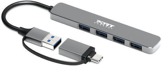 Docking Station Port Connect Port Connect Hub Usb 4 Ports Slim Combo Btoc