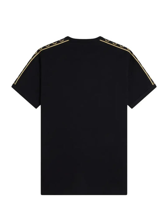 Ringer T-shirt Μαύρο