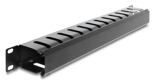 Delock Patch Panel 67628 Rack 19"/1u Schutzbürste Metallisch Schwarz Dm130602