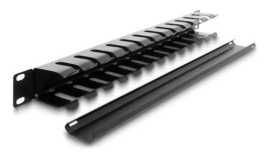 Delock Patch Panel 67628 Rack 19"/1u Schutzbürste Metallisch Schwarz Dm130602