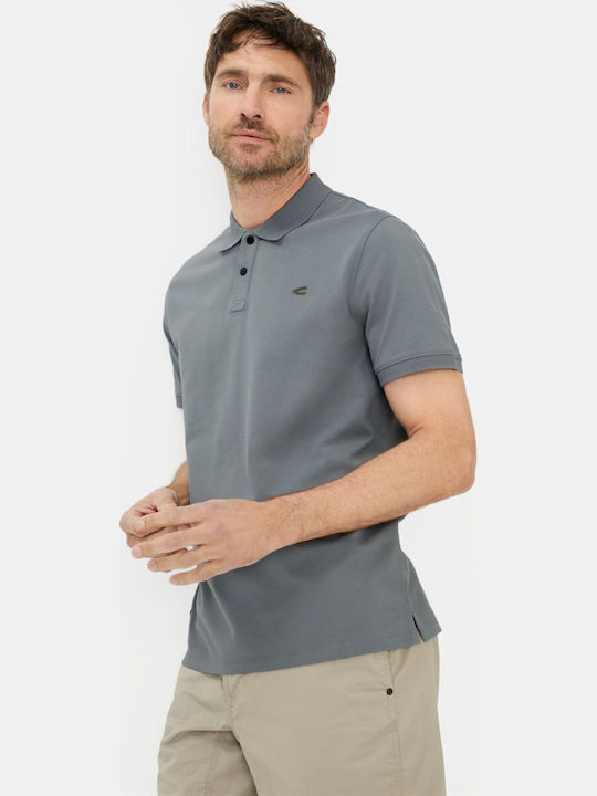 Polo Kurzarm Graue Bluse