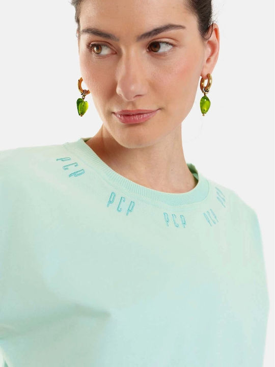 Amelie Γυναικείο Crop Top Mint