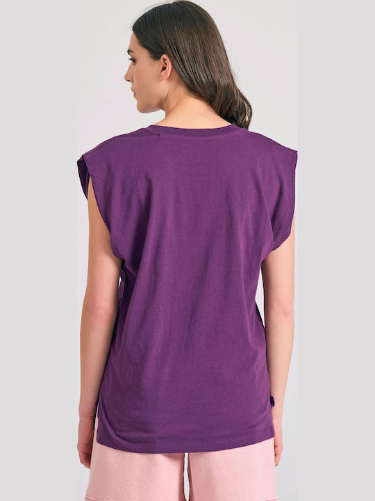Γυναικείο T-shirt Μωβ
