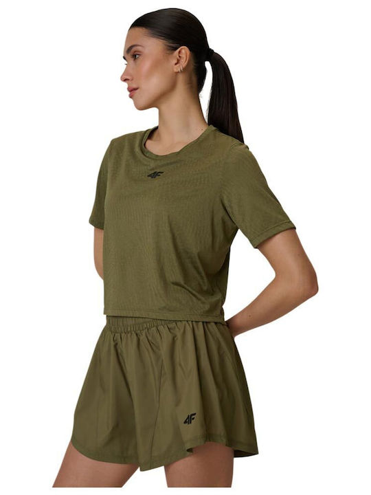 Functional Women's Short Sleeve Blouse Khaki