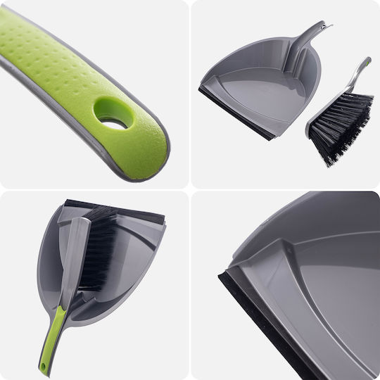Broom Dustpan 2-in-1 Set Cleaning Sweeping Shovel Brush