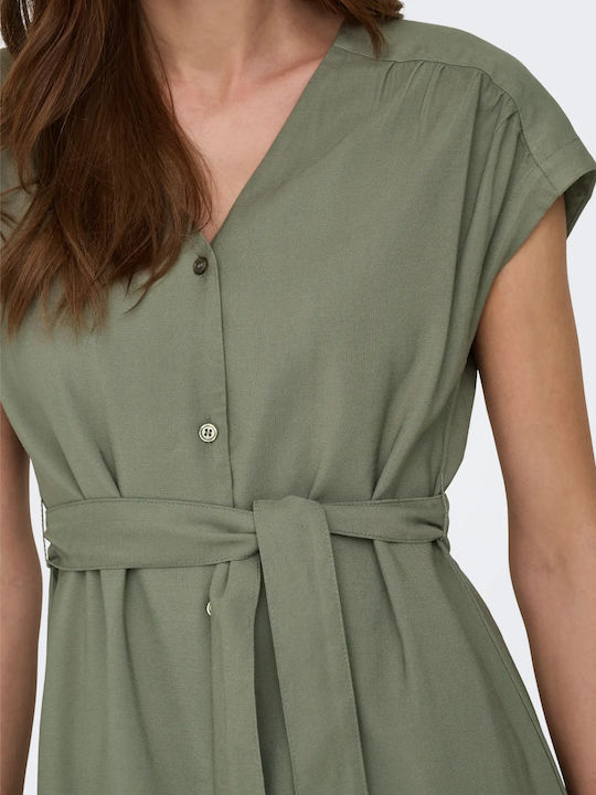 Лятна Mini Рокля-риза Smokey Olive