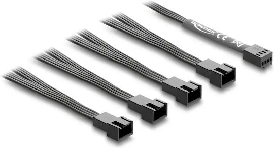 DeLock Cable 0.4m Black 84540