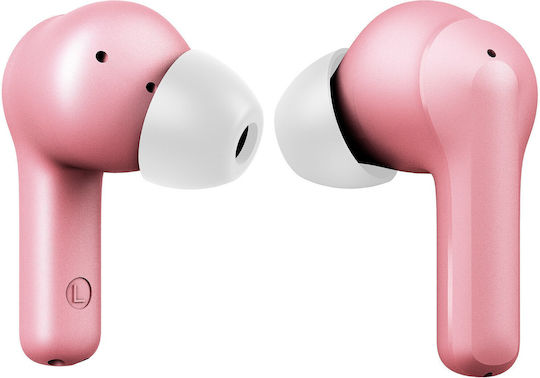 Niceboy Pins 4 In-Ear Bluetooth Kopfhörer mit Schweißbeständigkeit und Ladekoffer Rosa