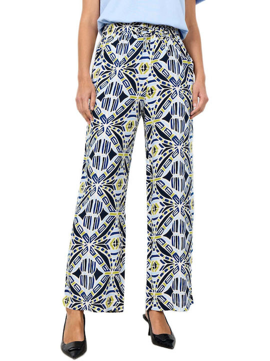 Damenhose mit Gummiband Blau