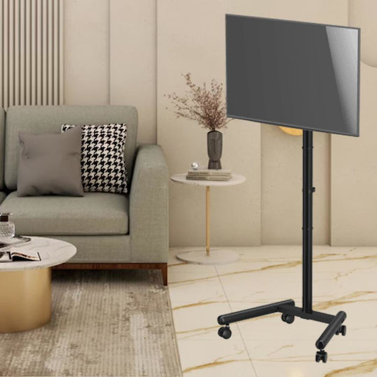 Sbox Mobile Mount Βάση Τηλεόρασης Δαπέδου έως 50" και 20kg Μαύρο