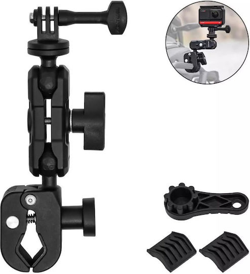 Motowolf Mdl3532 Βάση Καθρέπτη Action Camera Μαύρο