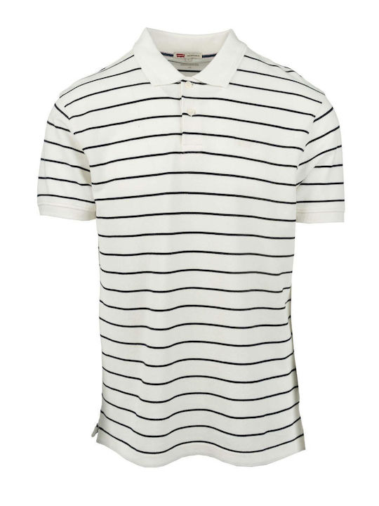 Polo Herrenbluse Kurzarm Weiß