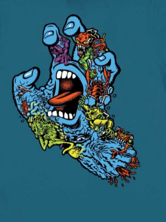 Kids T-shirt Blue Screaming
