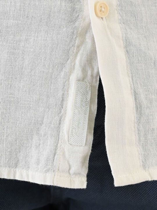 Rebase Λινό Πουκάμισο White