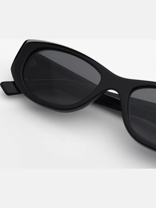 Akila Women Sunglasses with Black Frame and Black Lens NEWT-1