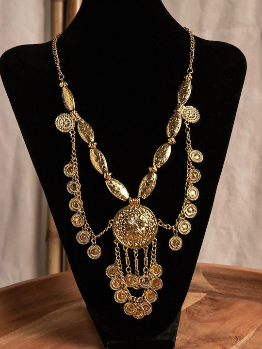 Vintage Halskette Φλουριά Gold Größe One Size Gold