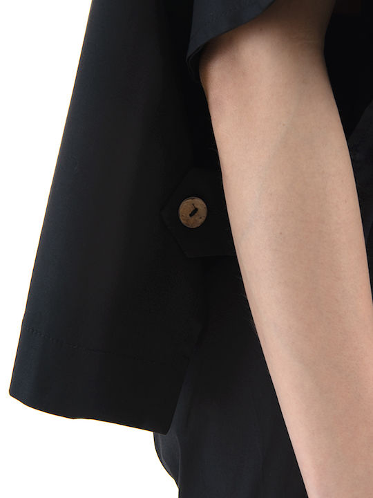 Short Sleeve Women's Shirt Black