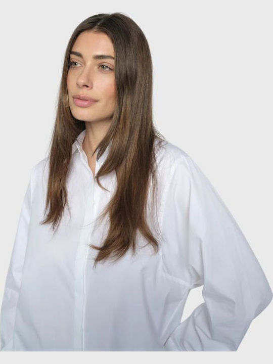 Μακρυμάνικο Γυναικείο Πουκάμισο White