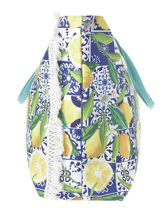 Ble Resort Collection Fabric Blue Beach Bag