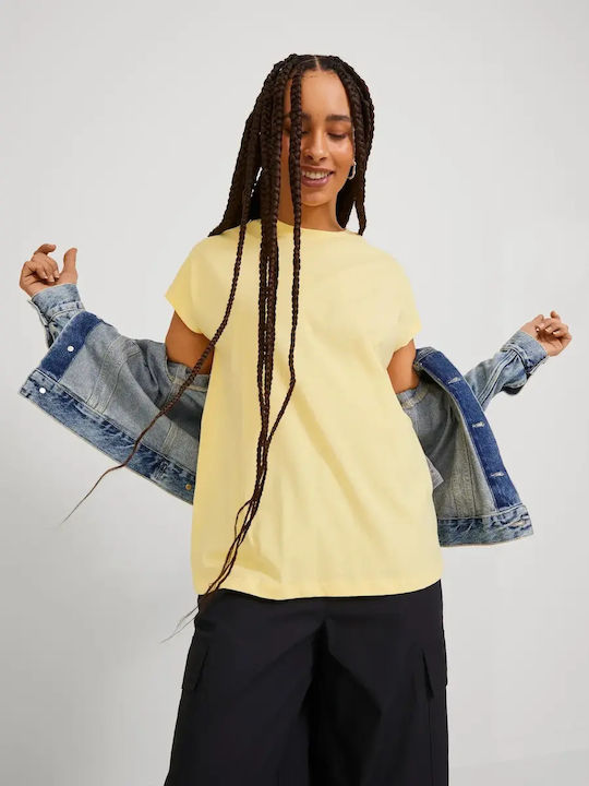 Γυναικείο Oversized T-shirt Elfin Yellow