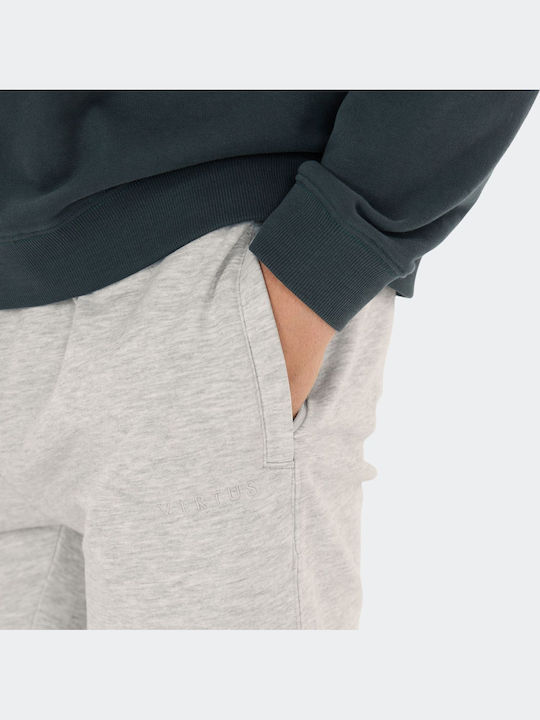 Αθλητική Ανδρική Βερμούδα Light Grey Melange