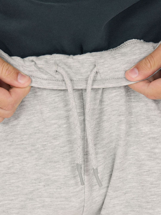 Αθλητική Ανδρική Βερμούδα Light Grey Melange