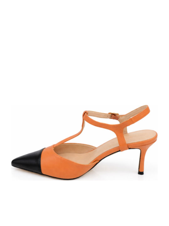 Pointed Toe Heels with High Heel Orange SB-C-813-26HH-PORTO