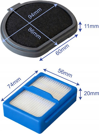 Filtre Hepa Aspirator Compatibile cu Electrolux / AEG 4 Bucăți