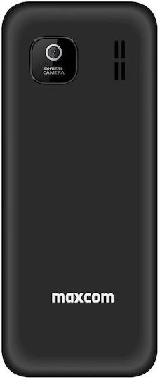 MaxCom MM248 & Θήκη Protect Ancus Μαύρη με Κόκκινη Ραφή Dual SIM Κινητό με Κουμπιά Μαύρο