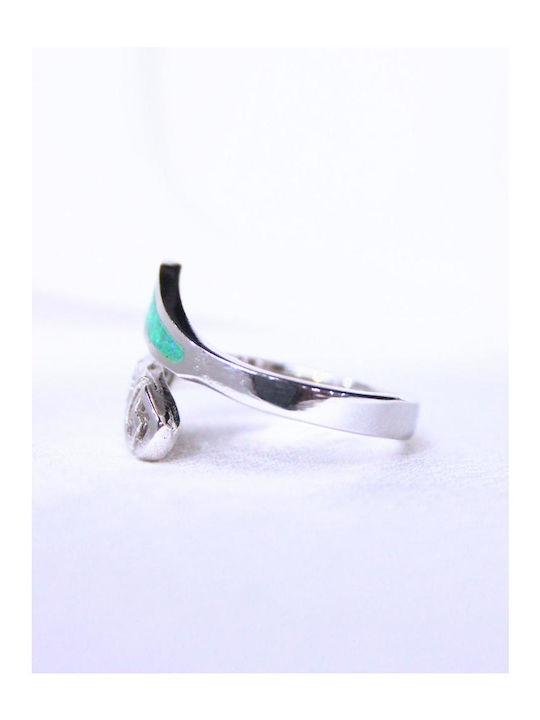 Women's Silver Ring with Stones