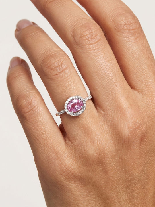 Damentringe mit Diamant aus Weißgold 18K