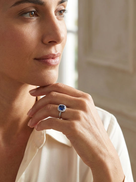 Damentringe mit Diamant aus Weißgold 18K