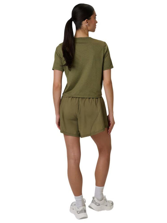Functional Pantaloni Scurți Sportivi Kaki Pentru Femei