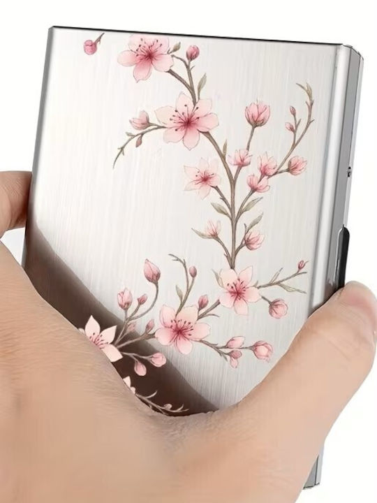 By Queen Floral Cherry Blossom Metal Card Holder By Queen Floral Cherry Blossom Metal Card Holder