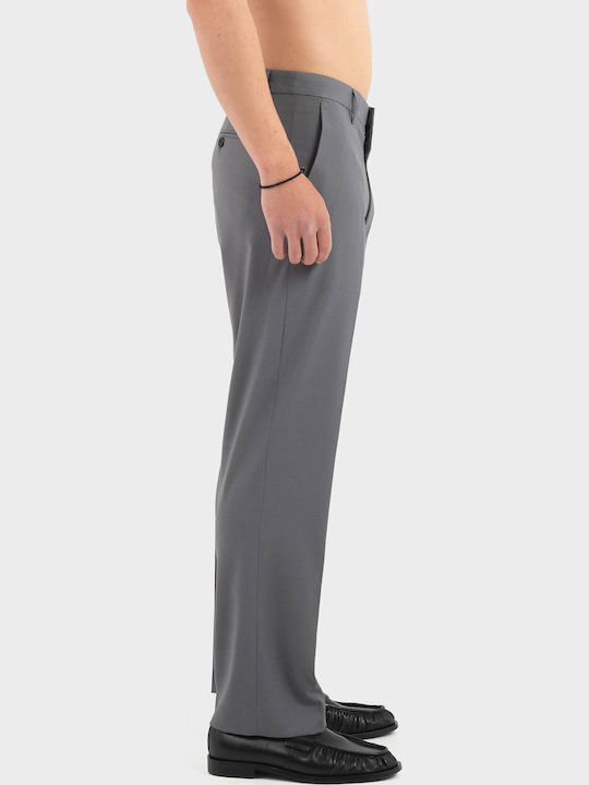Παντελόνι Ελαστικό σε Tapered Γραμμή Grey