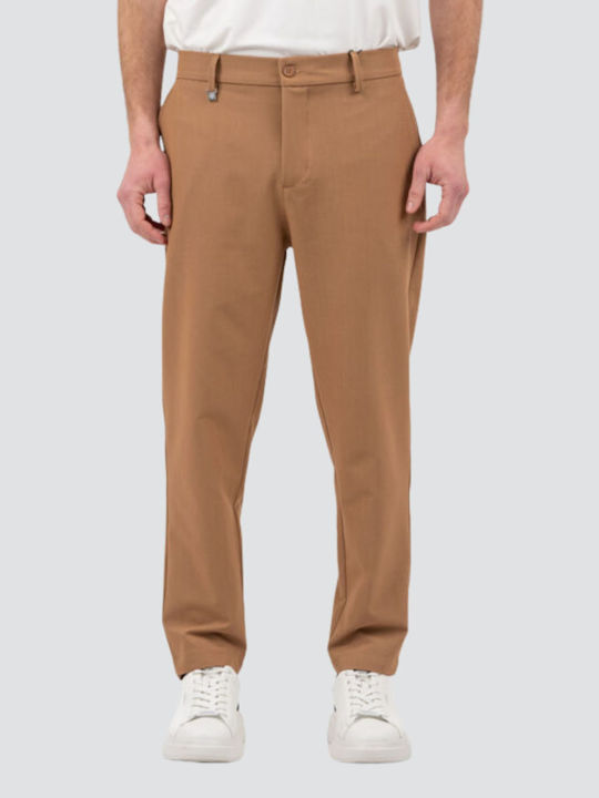 Elastic Trousers in Regular Fit Cinnamon