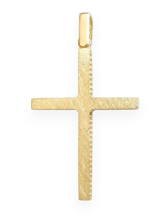 Goldjewels Χρυσός Σταυρός 9Κ Διπλής Όψης