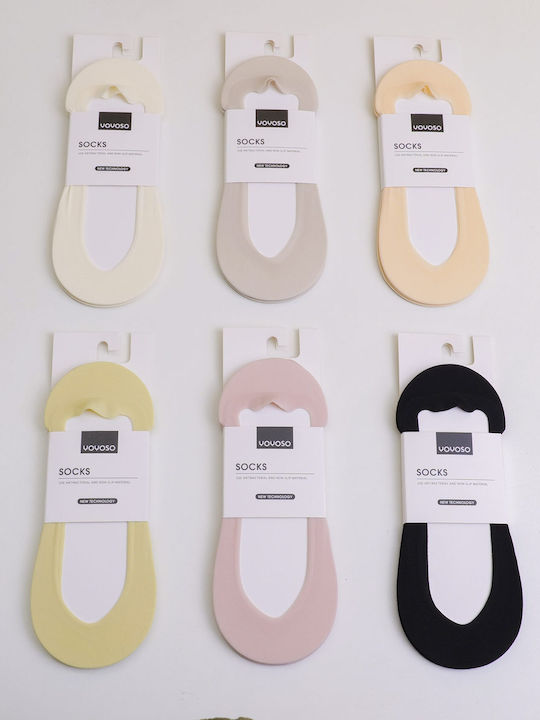 Bequeme Damen Kurze Socken Set 2 Stück Gelbe