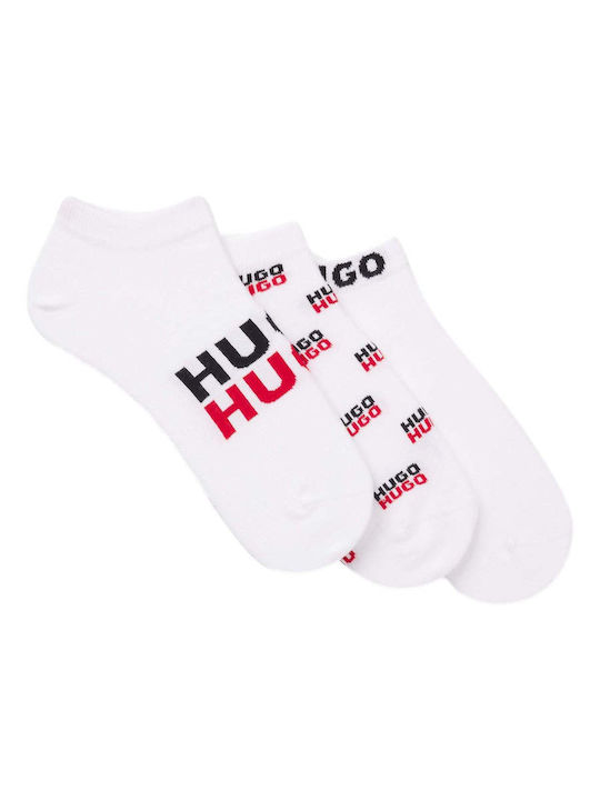 Hugo Logo Ανδρικές Κάλτσες Μαυρο 3Pack