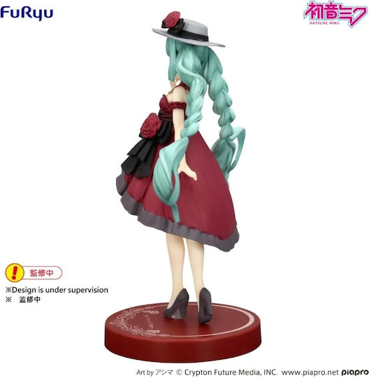Hatsune Miku Trio-try-it Rochie De Ieșire Hatsune Miku Versiunea Roșie Figurină Statuie 19cm