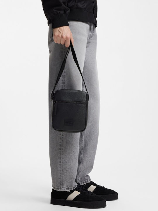 Ethon Herren Schulter Crossbody Tasche Schwarz