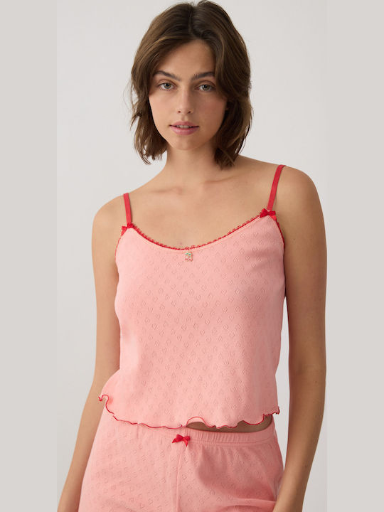 Minerva Set Pijamale De Vară Pentru Femei Peach Minerva Set Pijamale De Vară Pentru Femei Peach